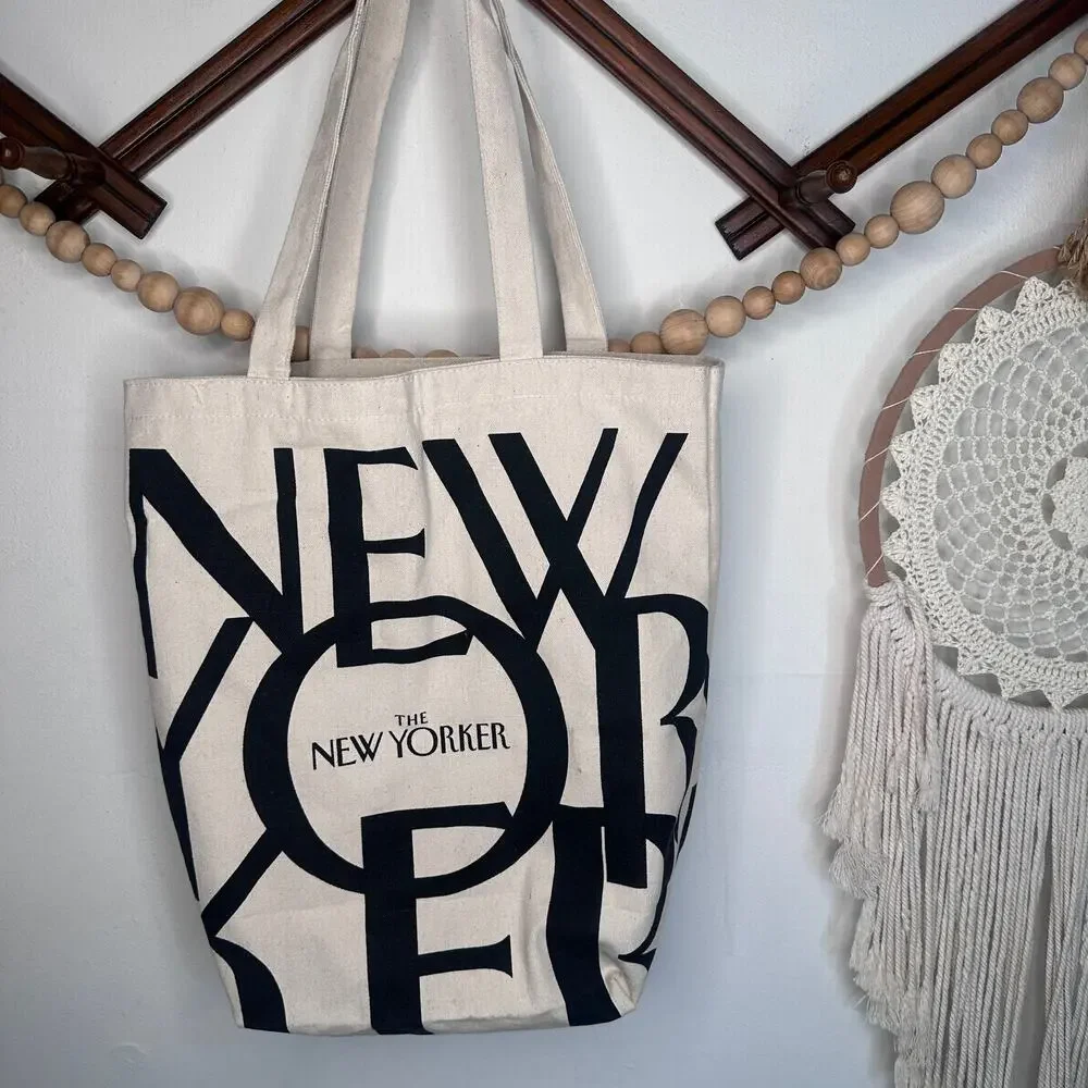New Yorker Tan Canvas Reuseable Bag